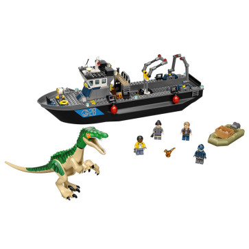 Jurassic World Baryonyx Dinosaur Boat Escape 76942 Brick Building Kit