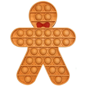 Gingerbread Man Pop It Poppet Fidget