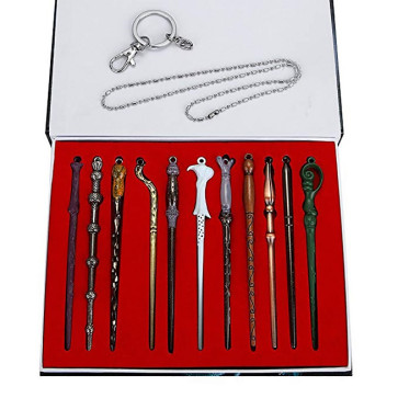 Set of 11 Harry Potter Official Keychain Wands