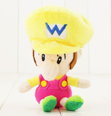 Baby Wario Super Mario Bros Plush 5 Inches 13cm
