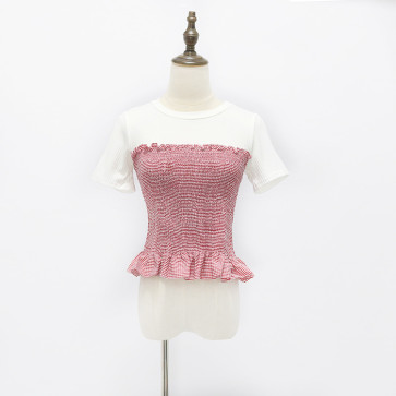 Blackpink Jennie Ruffled Pink Top