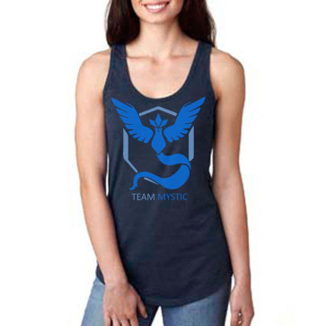 Pokemon Go Blue Team Mystic Lady Women's Fit Tank Top
