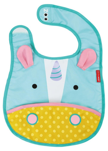 Skip Hop Zoo Tuck-Away Baby Bib Unicorn