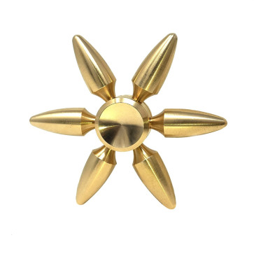 Konky Finger Hand Alloy Fidget Focus Squeaker Spinner