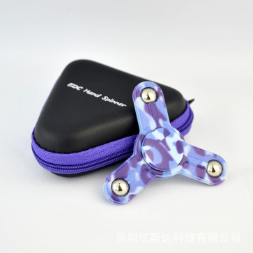 Y Shaped Ball Bearing Metal Fidget Spinner Blue Camo
