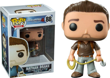Funko Pop Nathan Drake Uncharted 4 Brown Shirt Vinyl Figure #88 Exclusive