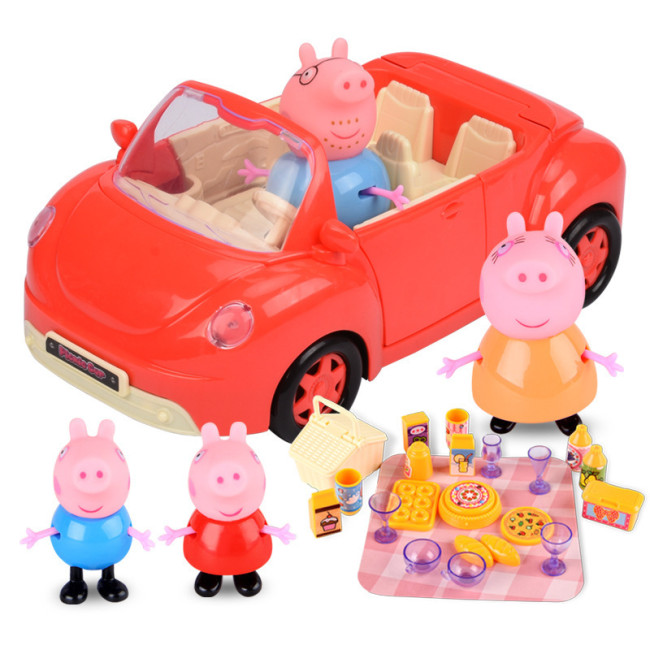 Peppa Pig's Car Complete Picnic Playset Toy Popa