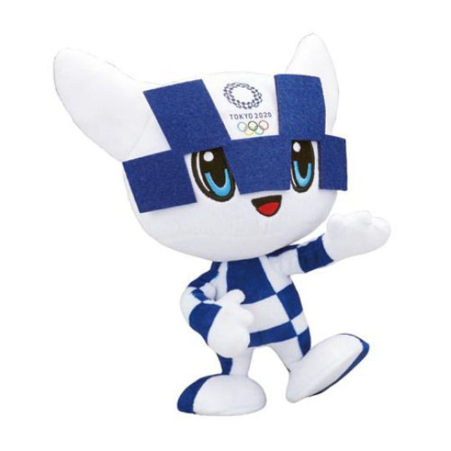 Tokyo 2020 Olympics Blue Miraitowa Mascot Plush Toy | Toy Popa