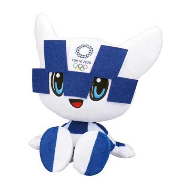 Tokyo 2020 Olympics Blue Miraitowa Mascot Plush Toy | Toy Popa