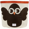 3 Sprouts Canvas Storage Bin Owl