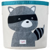 3 Sprouts Canvas Storage Bin Raccoon