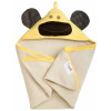 3 Sprouts Hooded Towel Monkey Yellow