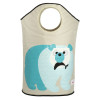 3 Sprouts Canvas Storage Laundry Hamper Polar Bear
