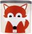 3 Sprouts Canvas Storage Bin Fox