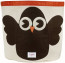 3 Sprouts Canvas Storage Bin Owl