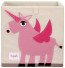 3 Sprouts Canvas Storage Box Unicorn