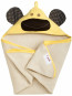 3 Sprouts Hooded Towel Monkey Yellow