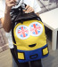 Minion Invasion Leather Feel Backpack 16 Inch