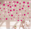 Pink Flower Shower Wall Decal Sticker