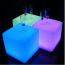 50 cm 20” Outdoor LED Cordless Cube Chair Color Changing Light