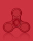 Red Poker Chip Fidget Spinner