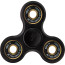 Street Fidgeteer Fidget Spinner - Gold Bearings, Black Frame